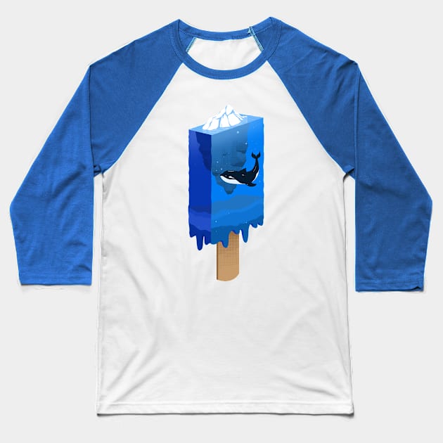 Blue Ocean Baseball T-Shirt by carbine